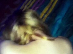 Big booty blonde mom takes a creampie anal