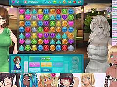 大胸部Vtuber淫荡女郎在HuniePop 2视频中穿着内衣和成熟服装挑逗