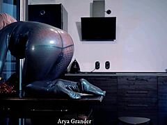 成熟的诱惑者穿着诱人的服装,沉迷于嬉戏的挑逗 - Arya Grander